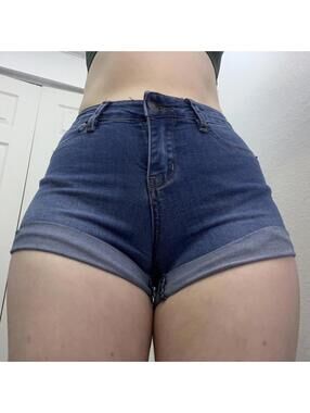 mini denim shorts